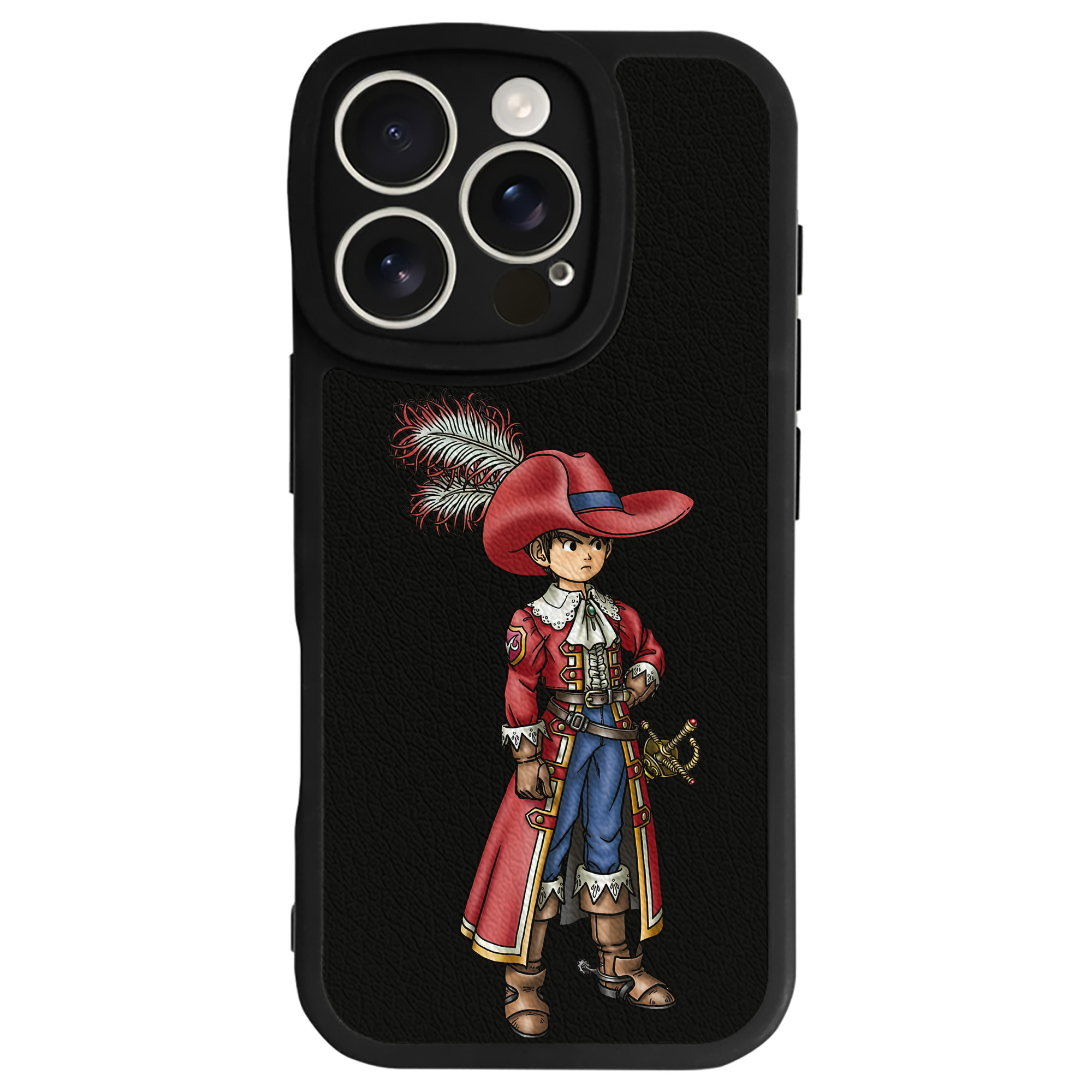（画像用） ドラゴンクエスト Doragon Kuesuto Dragon Quest 【iPhone 16シリーズ対応】シリコンスマホケース（レザー調） 材質：シリコン